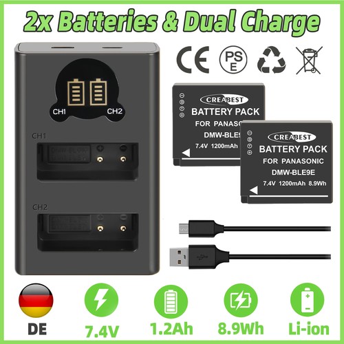 Dmw blg10 ble9 batteria - dmw-blg10, dmw-ble9